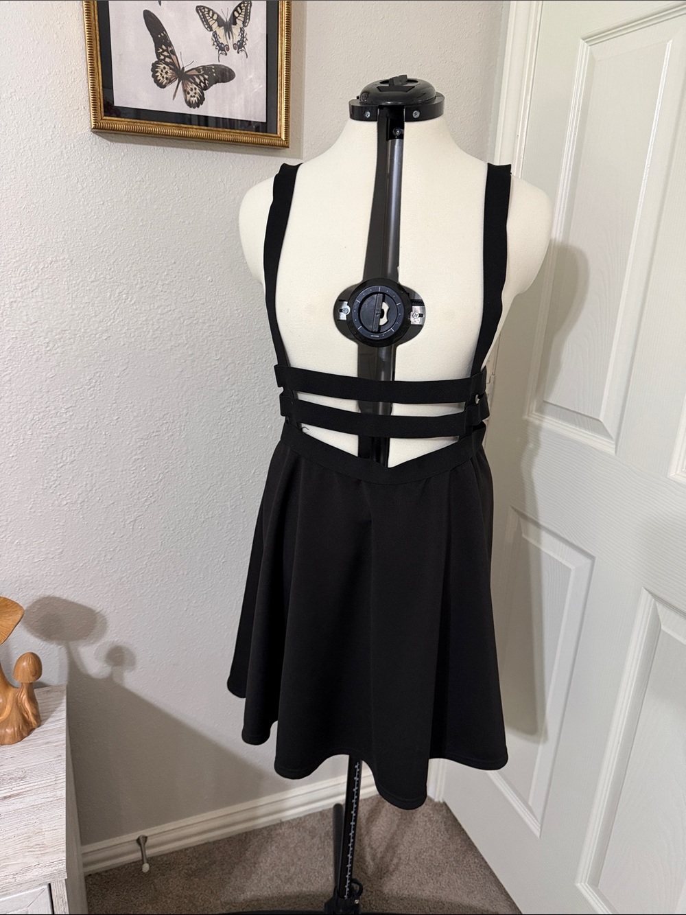 BlueTree Black Dress with Slim Straps - XXL
